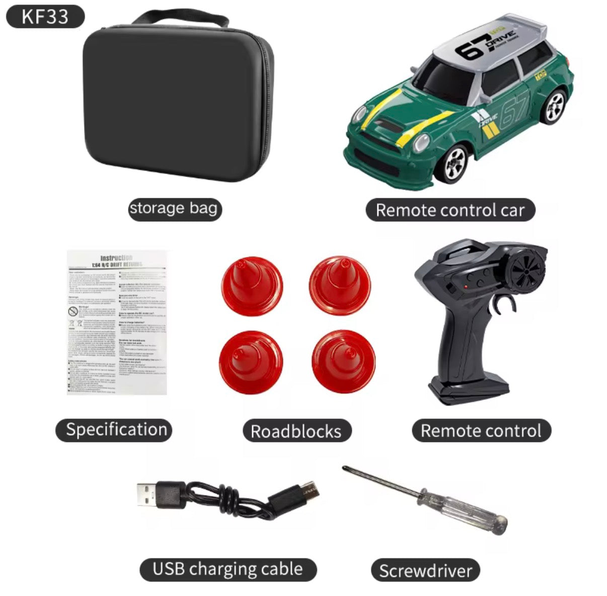 RC Drift Beast Car - with LED Lights